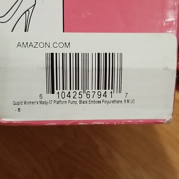 💎2 for $25💎 Black Embossed Stiletto Pump - Picture 10 of 11